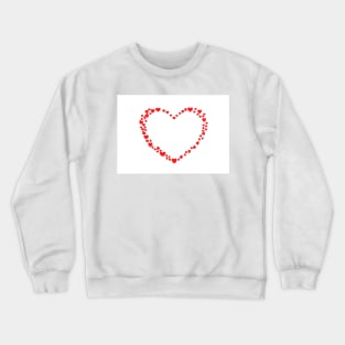 Red hearts Crewneck Sweatshirt